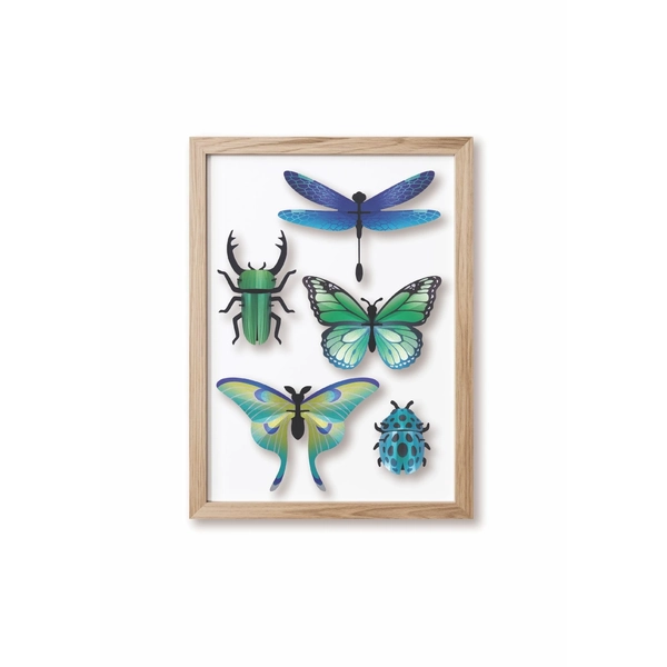 Assembli 3D Mixed Insects Set of 5 Green Blend