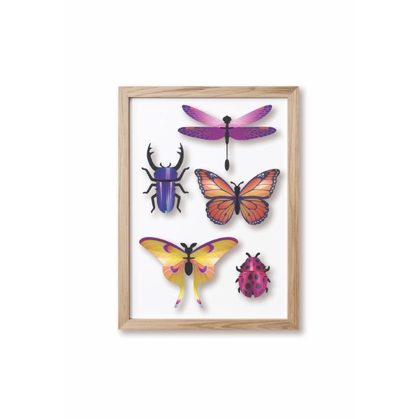 Assembli 3D Mixed Insects Set of 5 Purple Blend