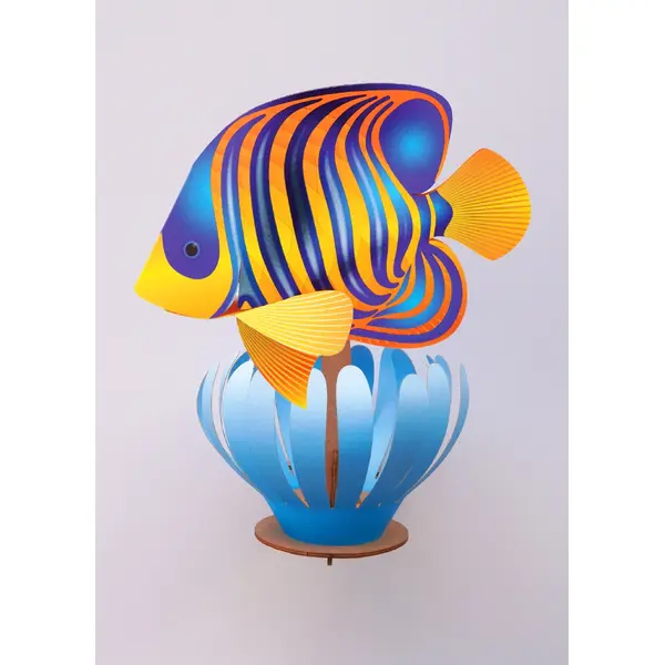 Assembli 3D Giant Regal Angelfish and Coral Reef