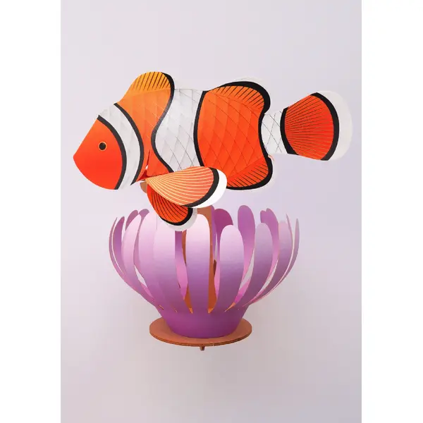 Assembli 3D Giant Clownfish and Coral Reef