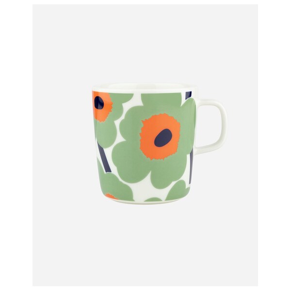 Marimekko Unikko Mug 4DL (Sage/Orange)