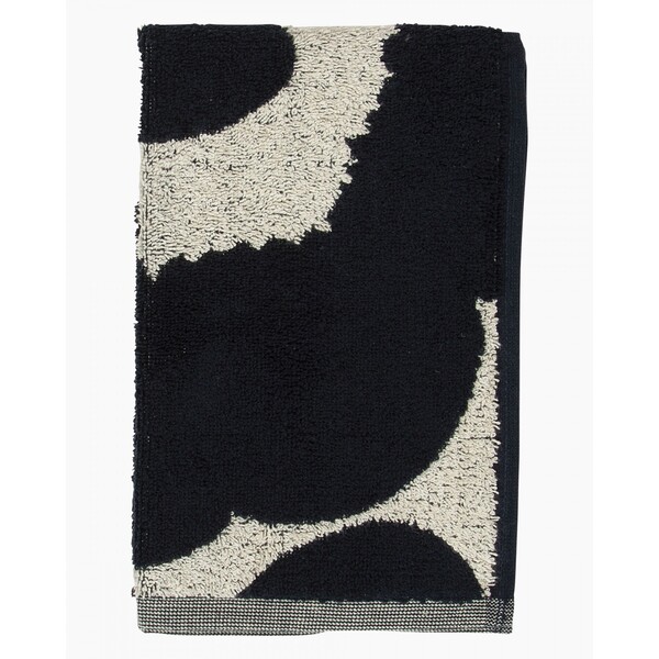 Marimekko Unikko Guest Towel 30cm x 50cm Navy Blue