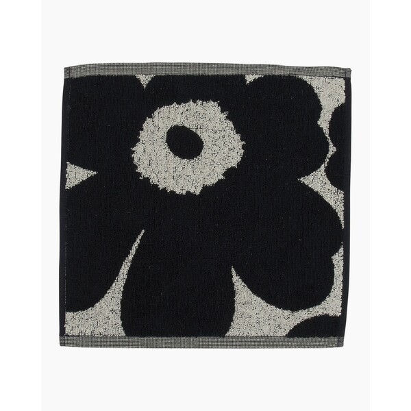 Marimekko Unikko Mini Towel 30cm x 30cm Navy Blue