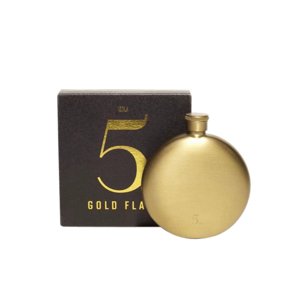 IZOLA Flask 5oz Gold