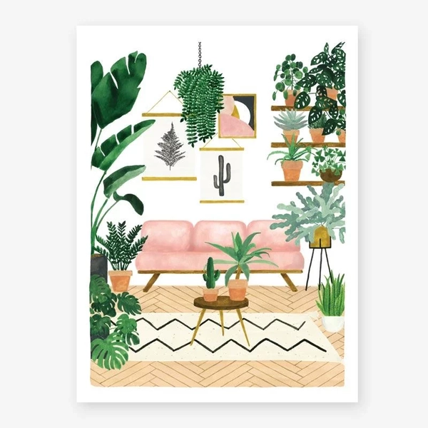 All the Ways To Day - Sofa - Urban Jungle Print