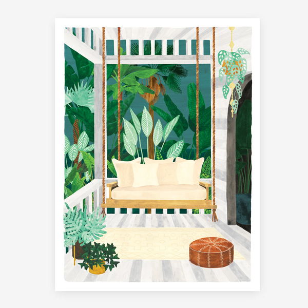 All The Ways To Say Botanical Kingdom Porch Print Large