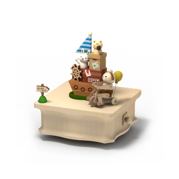 Wooderful Life Happy Playground Music Box (IN STORE OR IN STORE PICK UP ONLY)