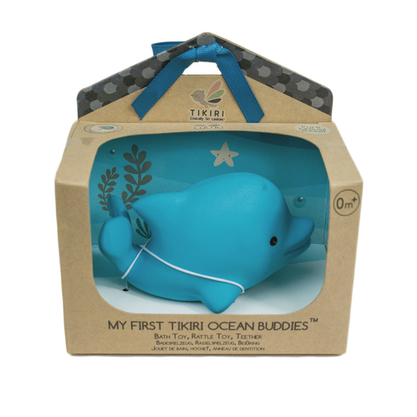 Tikiri Rubber Ocean Buddy Dolphin Boxed