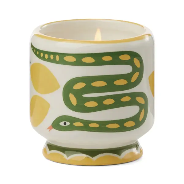 Paddywax Adopo Snake Ceramic Candle - Wild Lemongrass