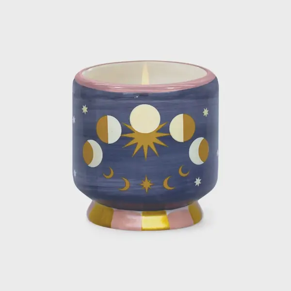 Paddywax Adopo Moon Phases Ceramic Candle - Jasmine and Rose