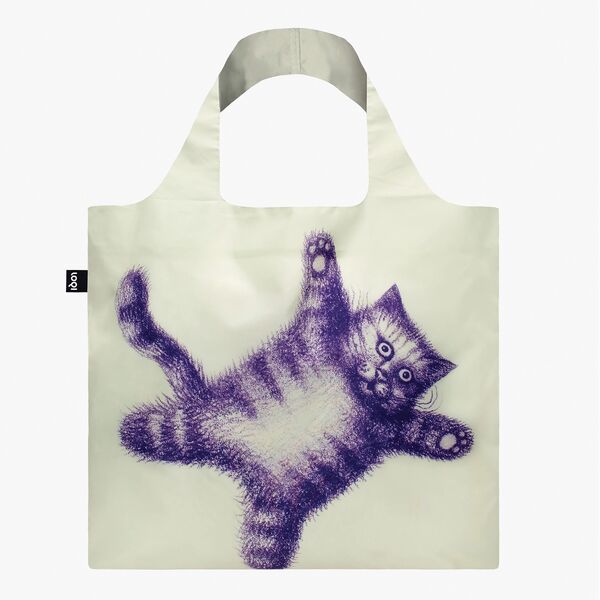 LOQI Reusable Shopping Bag Armando Veve Flying Cat