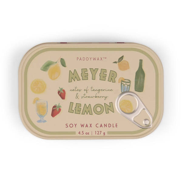 Paddywax Bistro 4.5oz/127g Tin Candle - Meyer Lemon