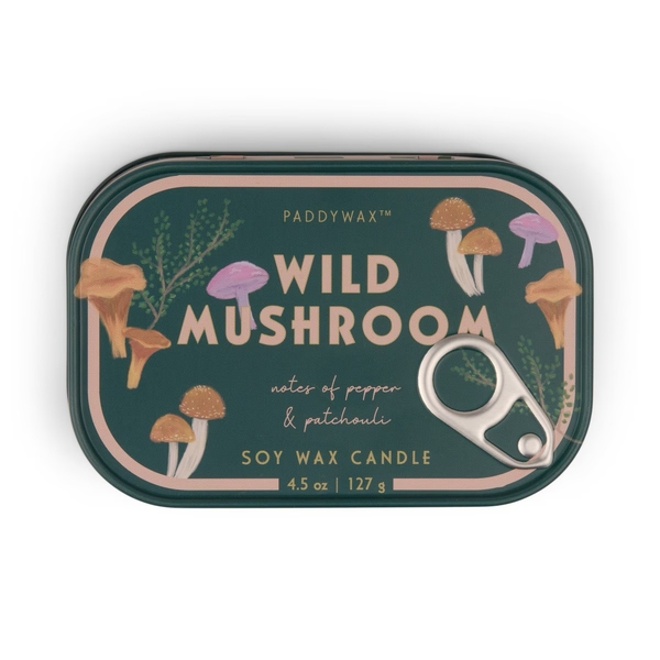 Paddywax Bistro 4.5oz/127g Tin Candle - Wild Mushroom