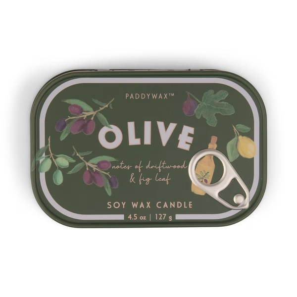 Paddywax Bistro 4.5oz/127g Tin Candle - Fig & Olive