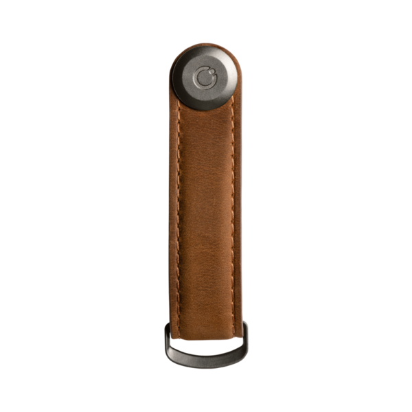 Orbitkey 2.0 Crazy Horse Leather - Chestnut Brown with Brown Stitching