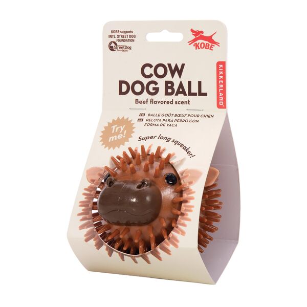 Kikkerland Cow Dog Ball
