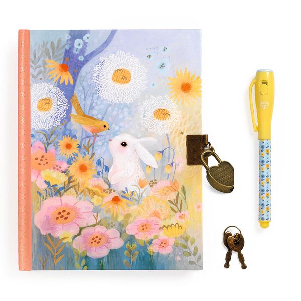 Djeco Kendra Secret Notebook with Magic Pen White Rabbit