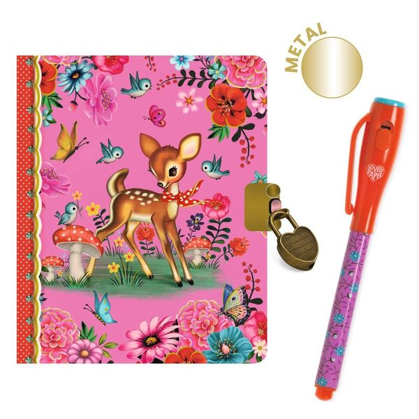 Djeco Fiona Little Secret Notebook with Magic Pen