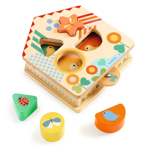 Djeco Cachaboom Shape Sorter with Tab