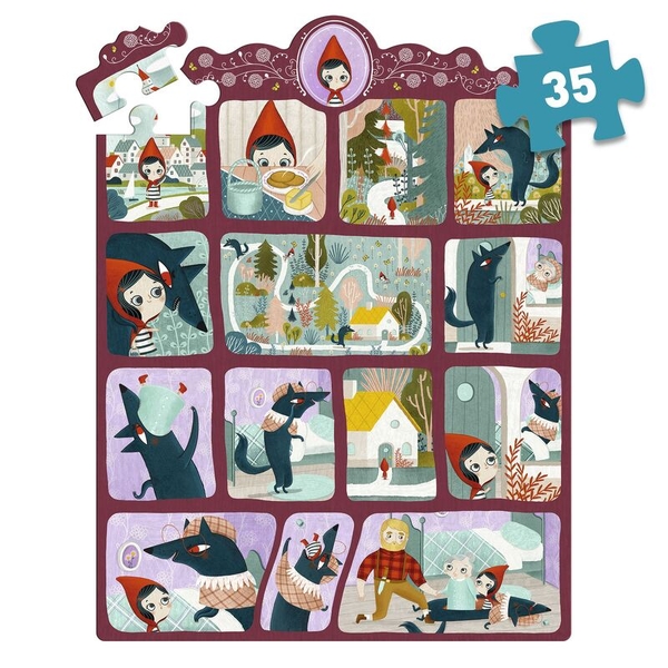 Djeco Little Red Riding Hood 35pcs Story Puzzle