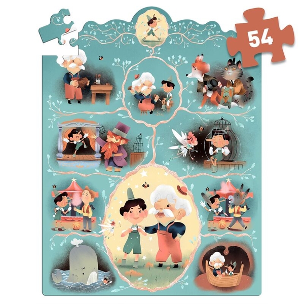 Djeco Pinocchio 54pcs Story Puzzle