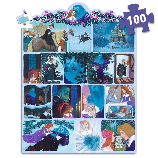 Djeco Beauty and the Beast 100pcs Story Puzzle