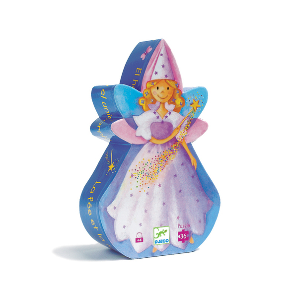 Djeco The Fairy and Unicorn Silhouette Puzzle 36pcs