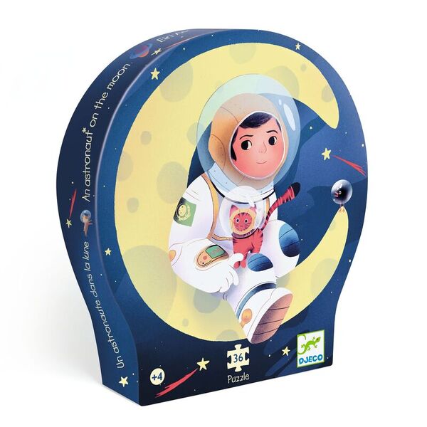 Djeco Astronaut On the Moon 36pc Silhouette Puzzle