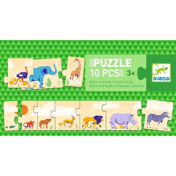 Djeco Small & Big 10pc Puzzle