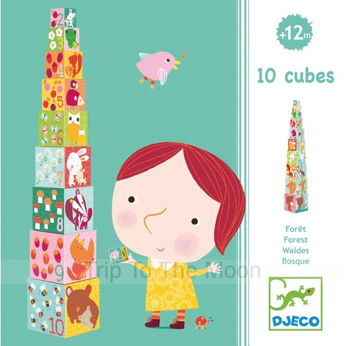 Djeco Forest stacking blocks