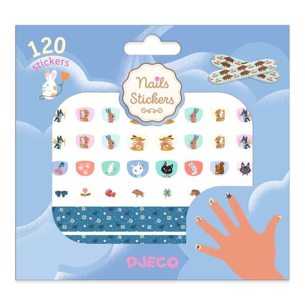 Djeco 120 Cutie Nail Stickers