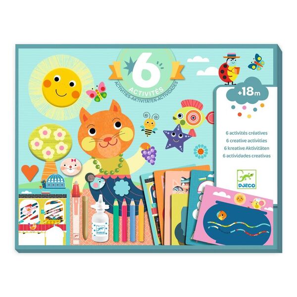 Djeco The Cat And His Friends Multi Craft Set