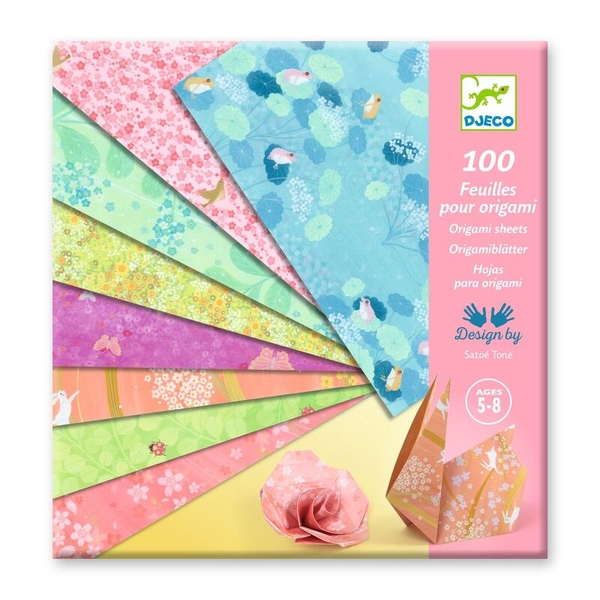 Djeco Haru 100 Origami Sheets by Petit Pan