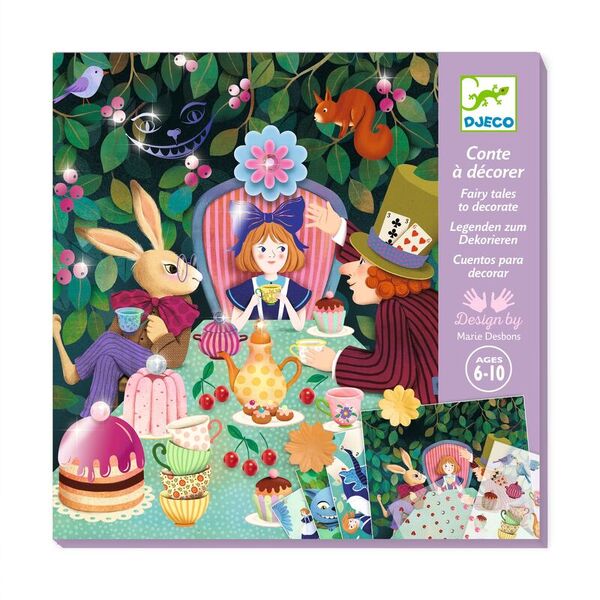 Djeco In Wonderland Fairy Tale to Decorate Set