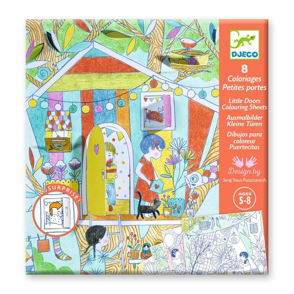 Djeco Ninas Play Tent Colouring Surprise Kit