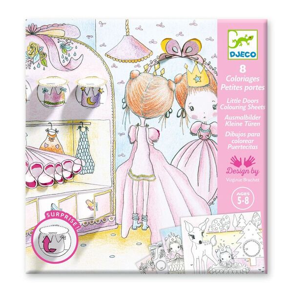 Djeco Pupis Little Doors Colouring Surprise Set