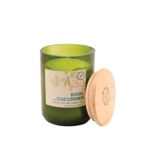 Paddywax Eco Green Cucumber and Basil Candle