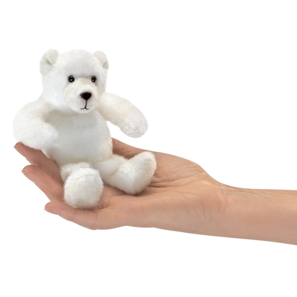 Folkmanis Mini Polar Bear Finger Puppet