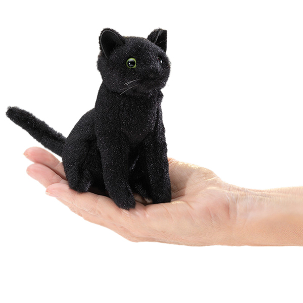 Folkmanis Black Cat Finger Puppet