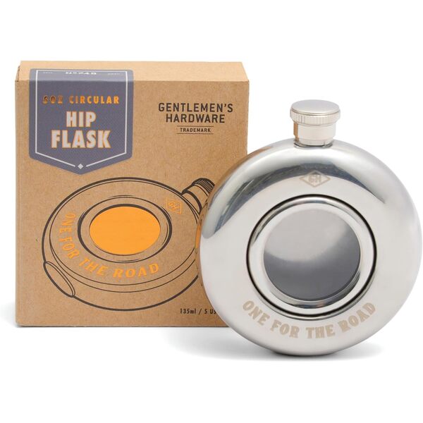 Gentlemen's Hardware Round Hip Flask