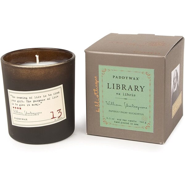 Paddywax Library Candle William Shakespeare