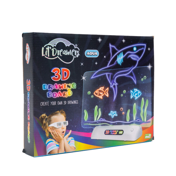 Lil'Dreamer 3D Illuminate Draw Board Sea Animals