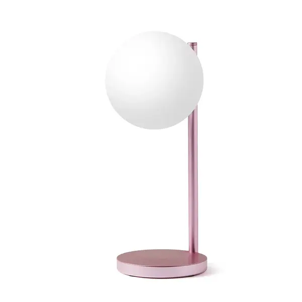 Lexon Bubble Lamp & Charger Light Pink