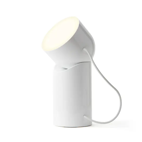 Lexon Orbe Portable LED Lamp With Detachable Diffuser White