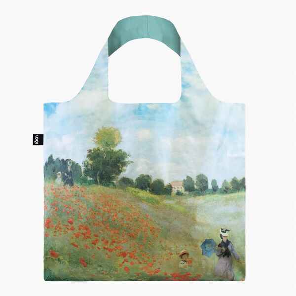 LOQI Reusable Shopping Bag Monet Wild Poppies