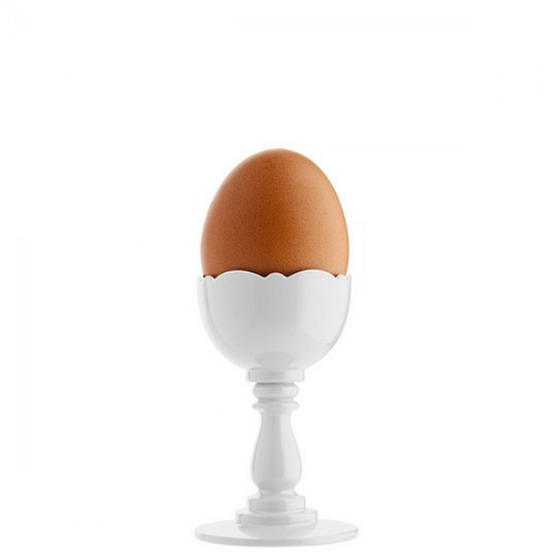 Alessi - Dressed Egg Cup in White Porcelain
