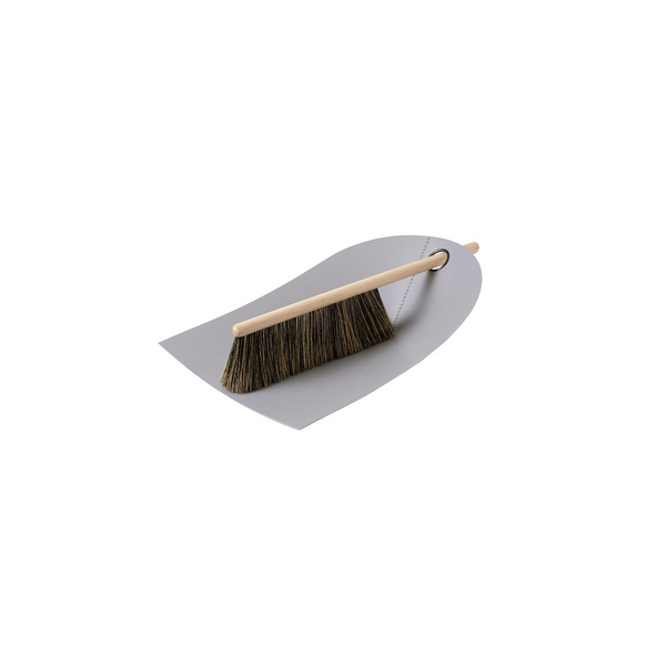 Normann Copenhagen Dustpan & Broom Light Grey