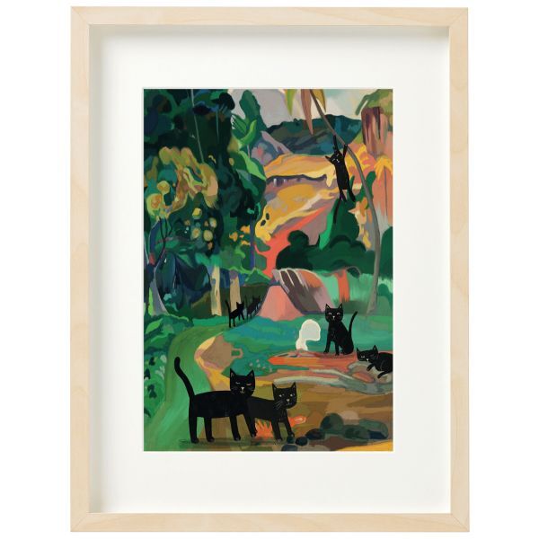 Niaski Art Print Gauguin Cat