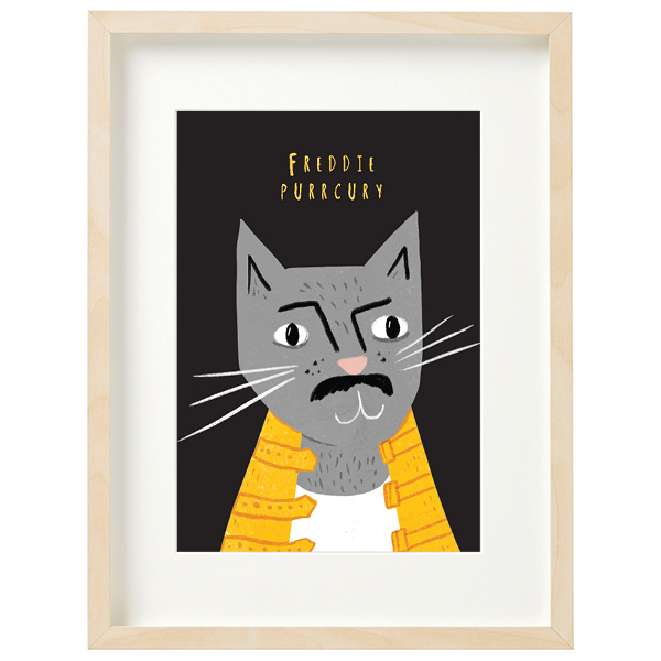 Niaski Art Print Freddie Purrcury