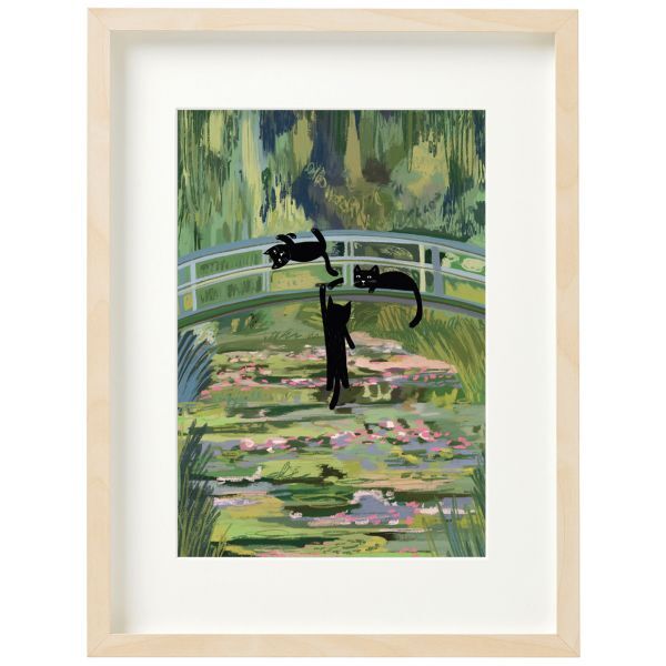 Niaski Art Print Clawed Monet Bridge